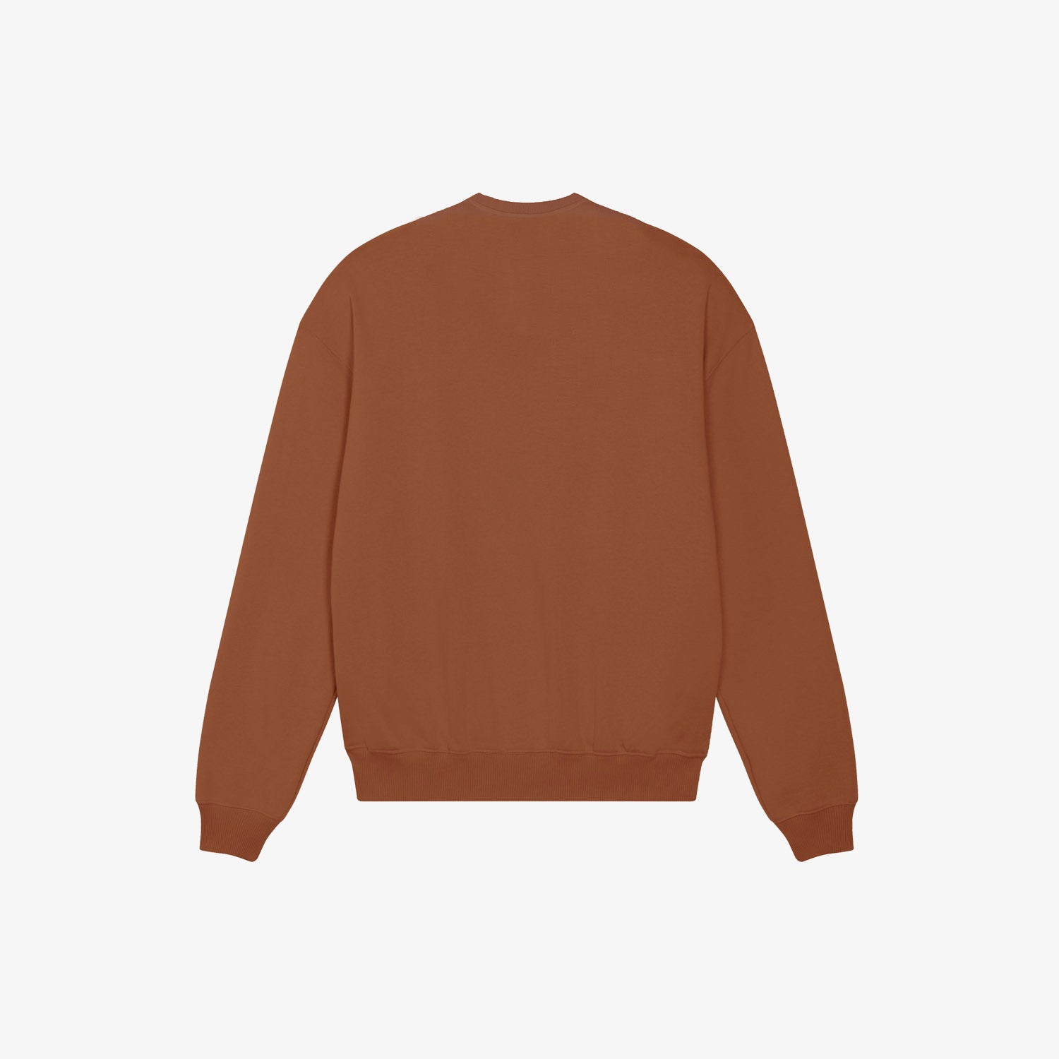 AMBROSIUS - Felpa Girocollo Terracotta