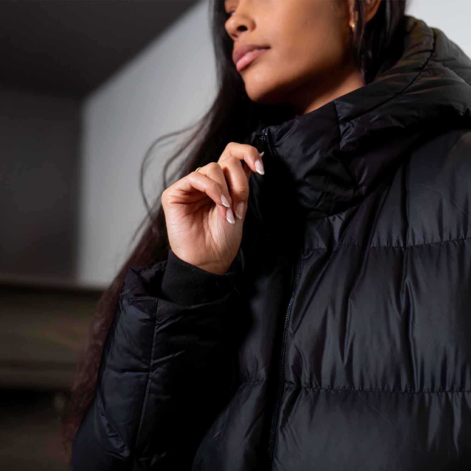 CORTINA - Puffer nero