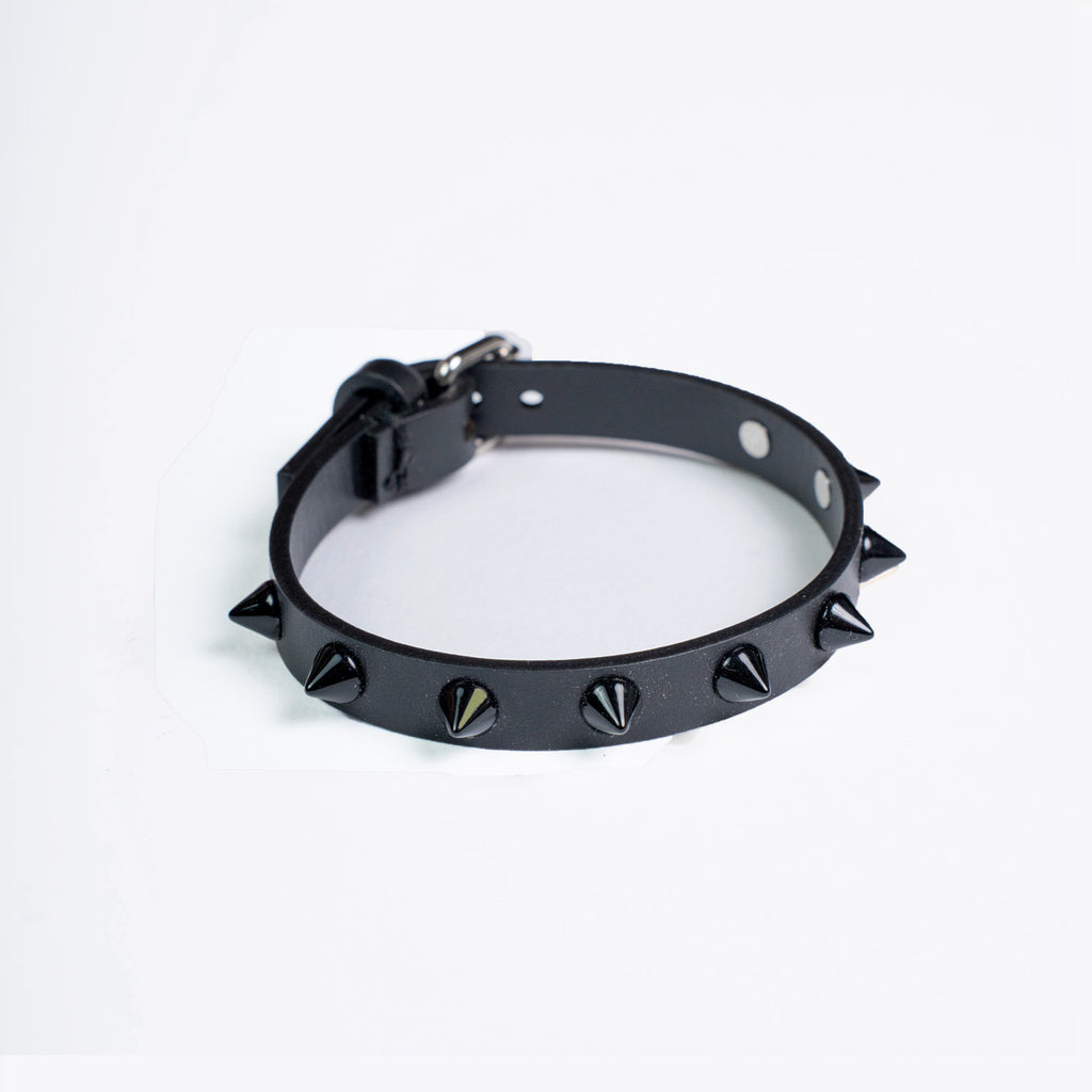MIKY – Bracciale Nero Borchiato
