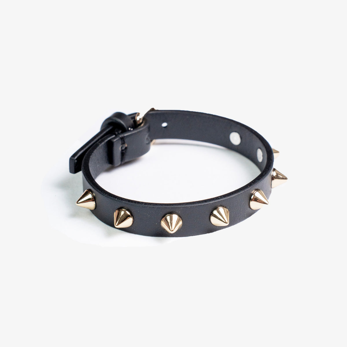 MIKY – Bracciale Nero Borchiato