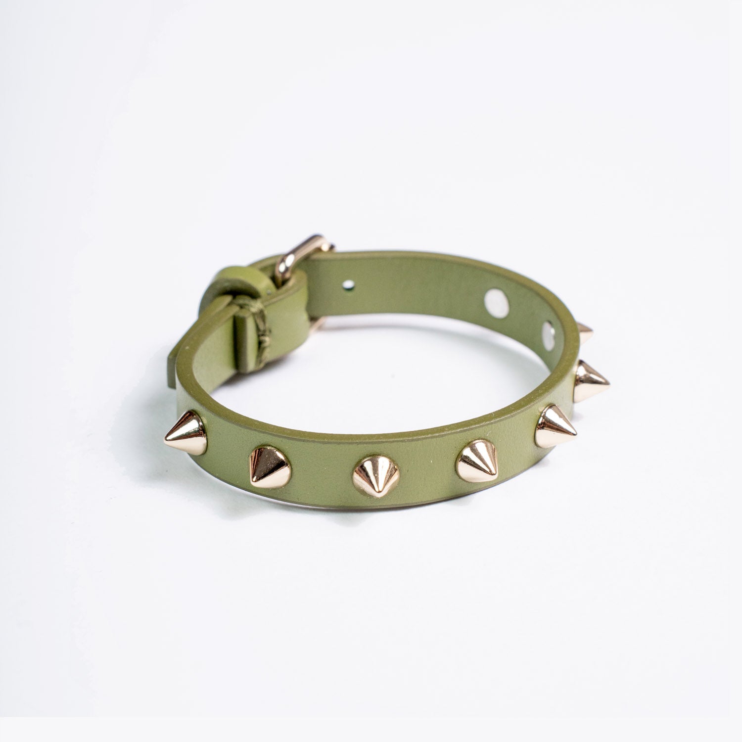 MIKY – Bracciale Verde Borchiato