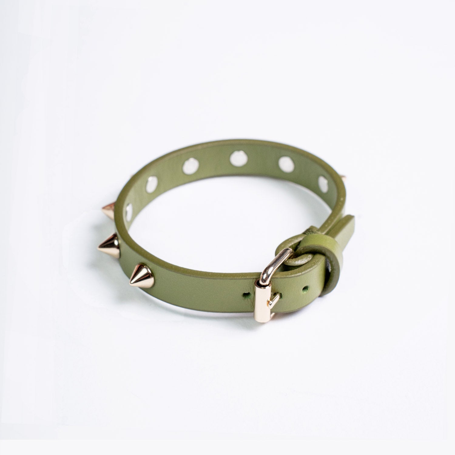 MIKY – Bracciale Verde Borchiato