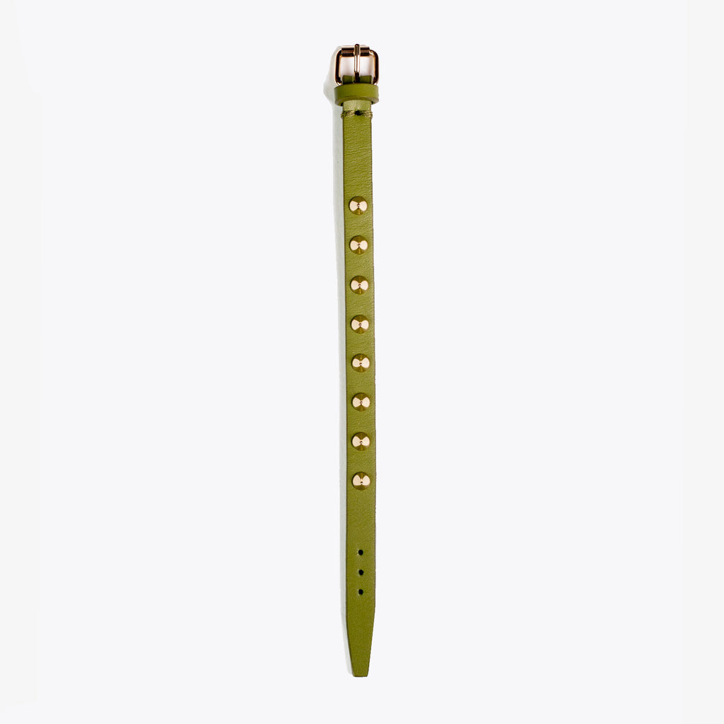MIKY – Bracciale Verde Borchiato