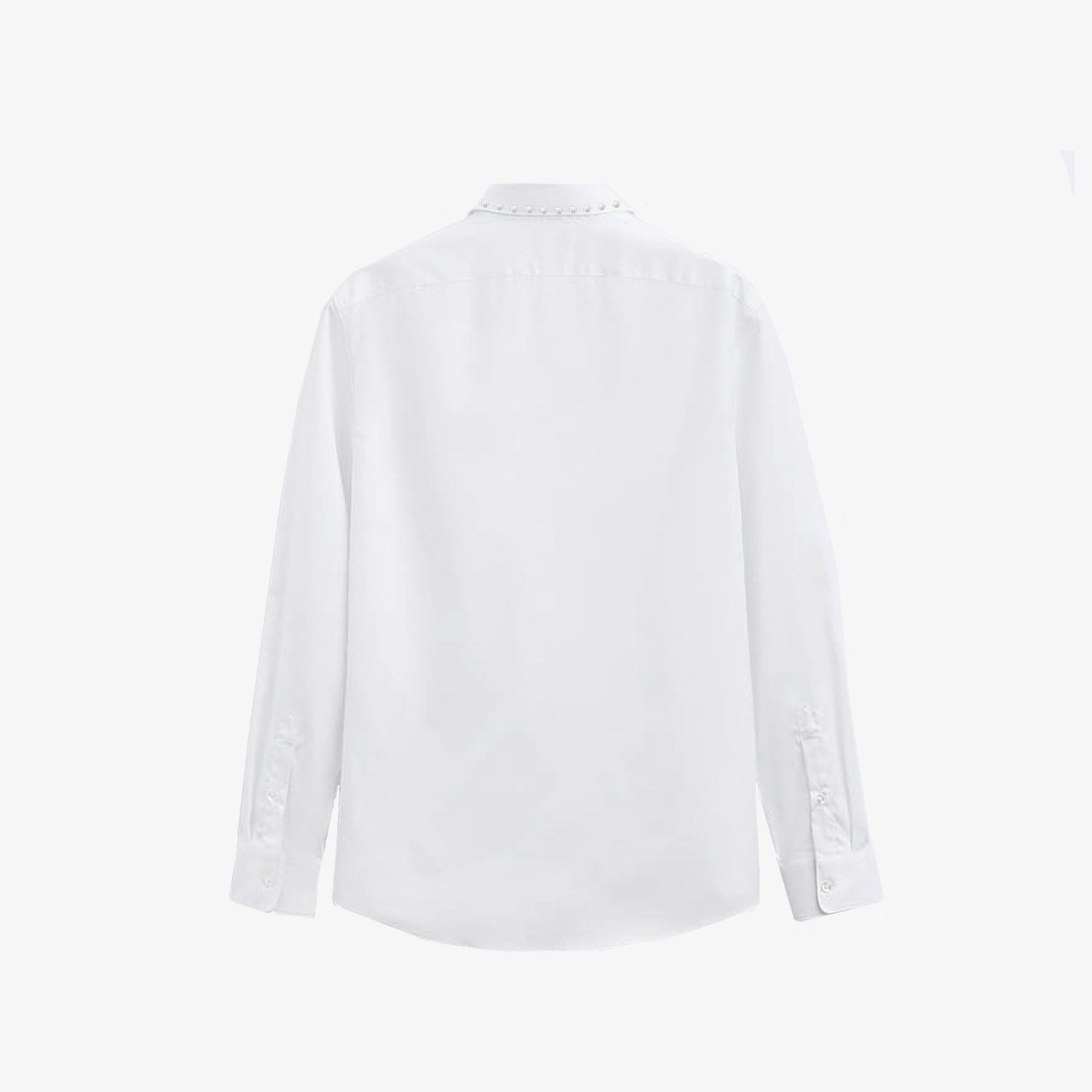 SCALA - Camicia bianca con borchie bianche