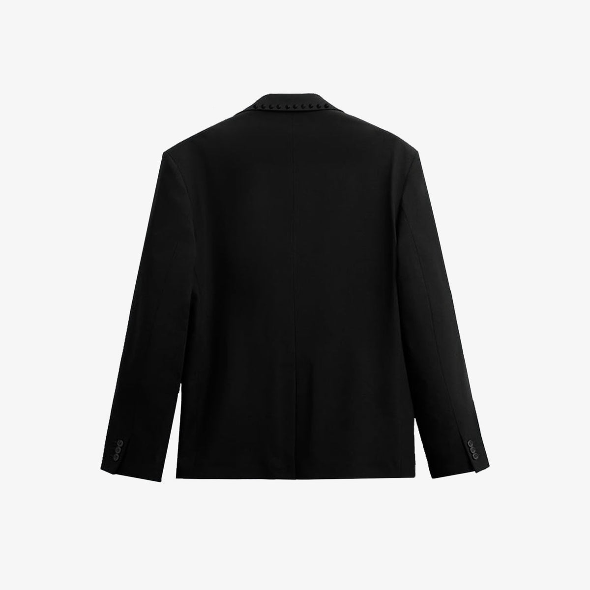MONTCLAIR - Blazer uomo nero con borchie nere