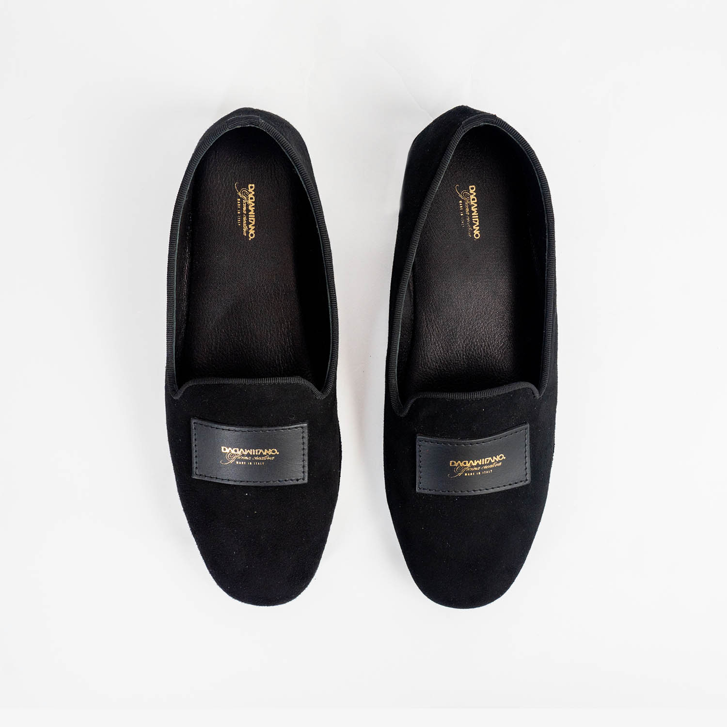NOBILIA – Loafer Nera da Casa in Camoscio