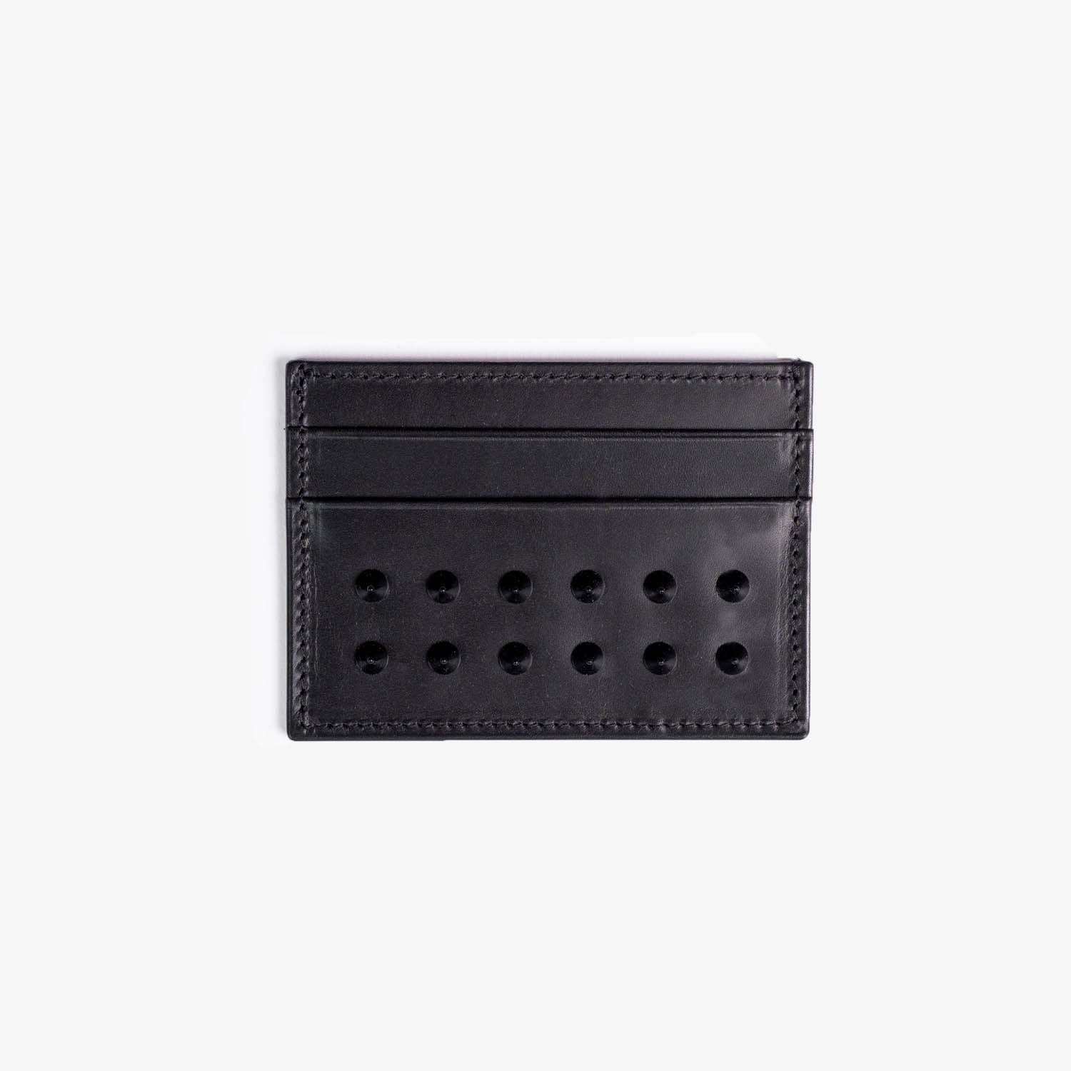 AUGUSTIN - Portacarte Nero Borchiato