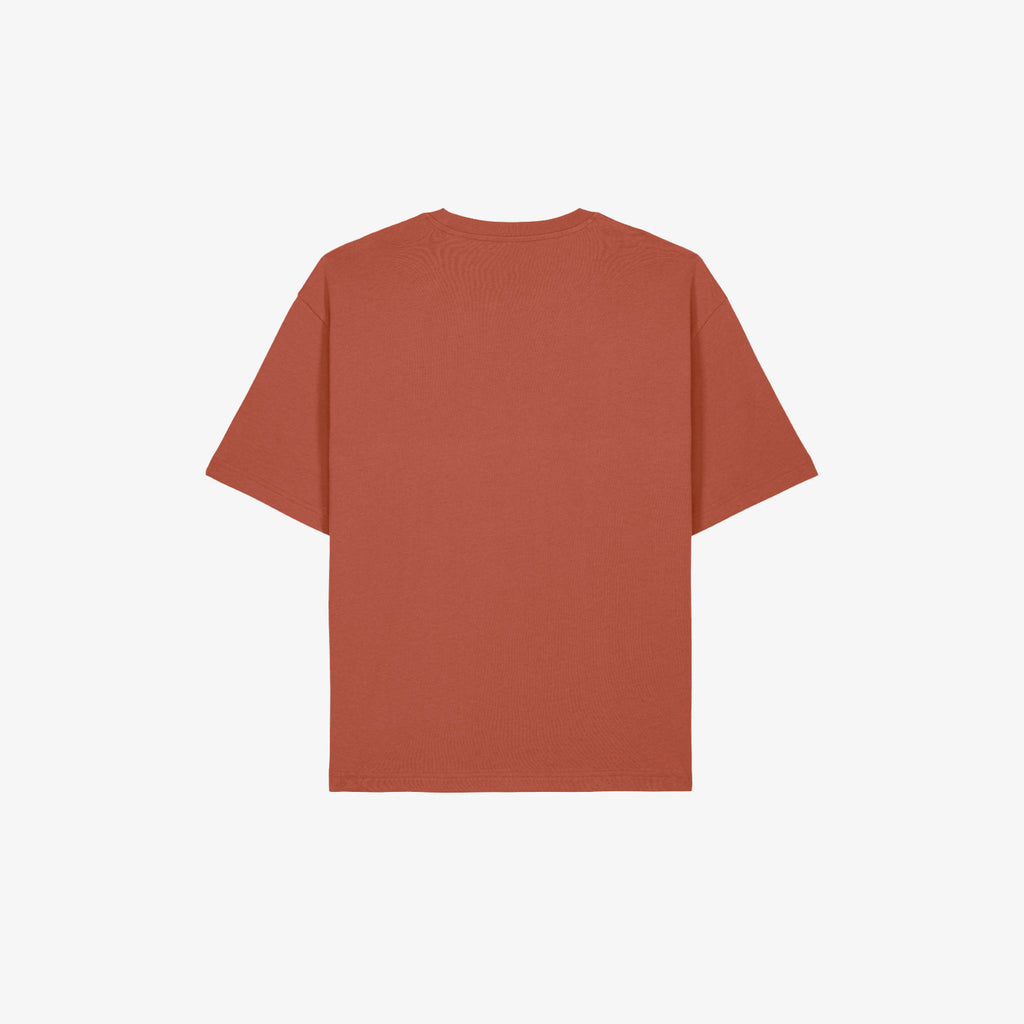 NOLO - T-shirt marrone dipinta a mano