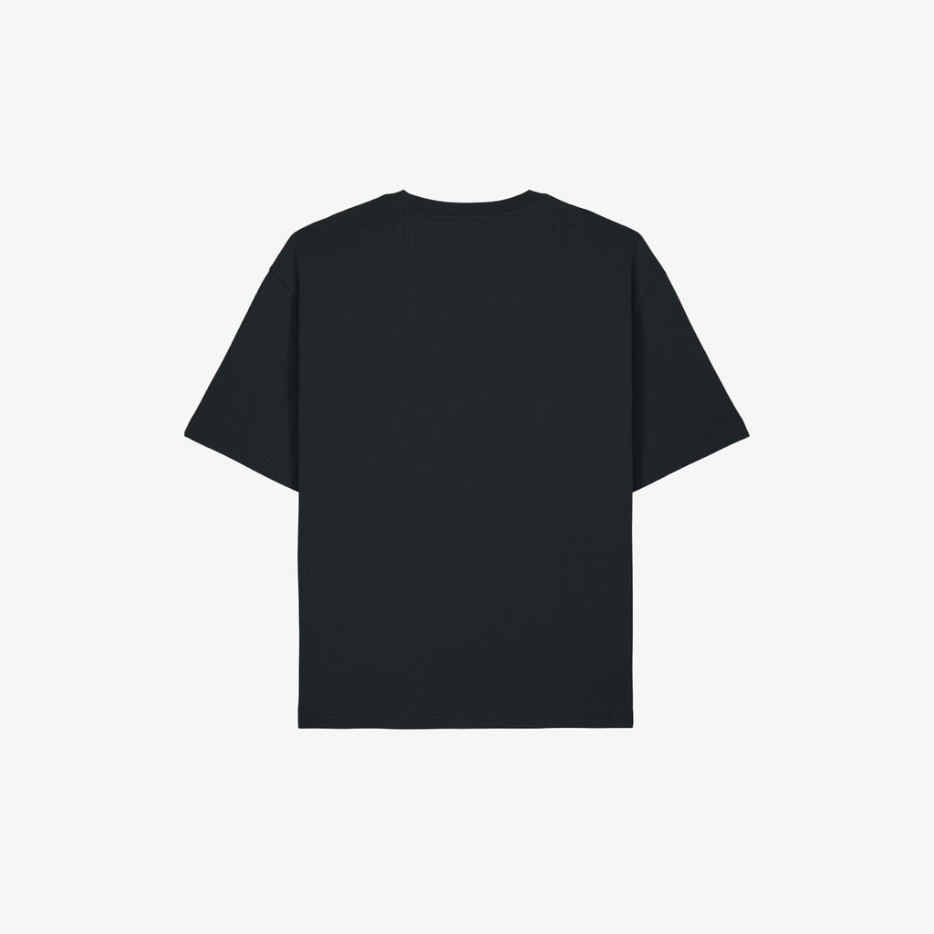 NOLO - T-shirt nera dipinta a mano