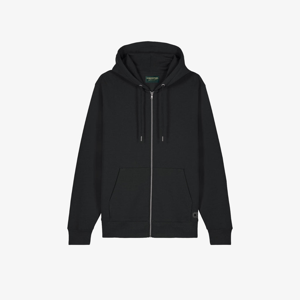 ALAN – Felpa nera con Cappuccio e Zip